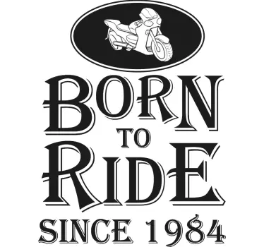 Camiseta para  padre e hijo nacido para montar - TenVinilo