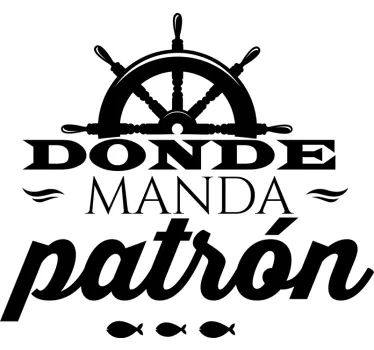 Camiseta padre e hijo donde manda patrón - TenVinilo