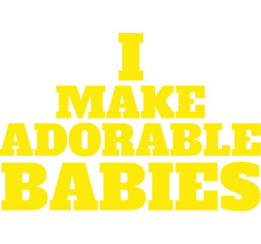 Camiseta padre e hijo hago bebés adorables - TenVinilo