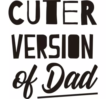Camisetas padre e hijo versión más linda - TenVinilo
