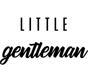 Camiseta bebé atuendo de pequeño caballero - TenVinilo