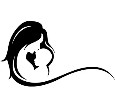Camiseta para madres Una madre sosteniendo a su bebé - TenVinilo