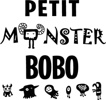 Camiseta bebé familia de monstruos divertidos - TenVinilo