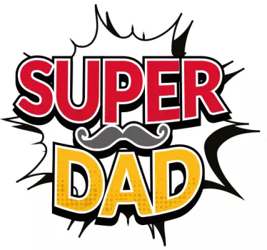 Camisetas padre e hijo super papá gráfico - TenVinilo