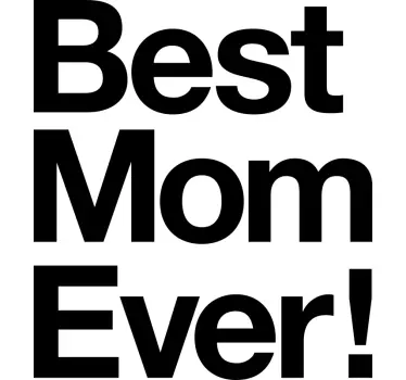 Camiseta para madres Camiseta la mejor madre del mundo - TenVinilo