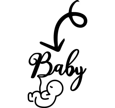 Camiseta bebé anuncio de bebé lindo - TenVinilo