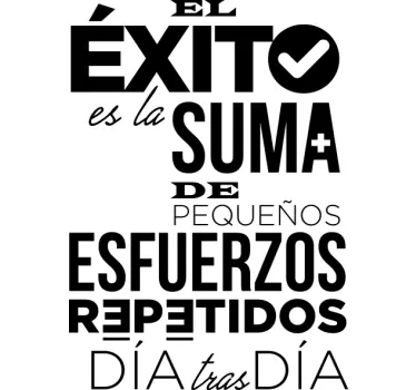 Camiseta el éxito suma de esfuerzos - TenVinilo