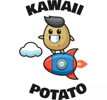 Camiseta bebé aventura de la patata kawaii - TenVinilo