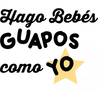 Camisetas para padres e hijos Hago bebés lindos - TenVinilo