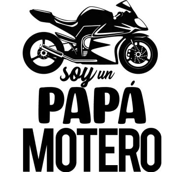 Camisetas para padres e hijos moteros - TenVinilo
