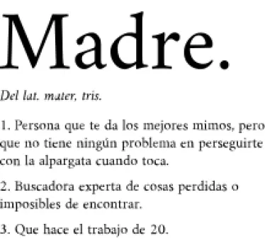 Camiseta para madres Definición de madre - TenVinilo