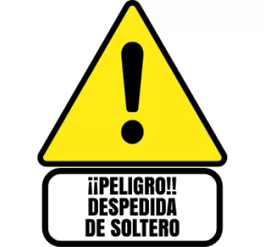 Remera despedida de soltero peligro - TenVinilo