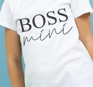 Camisetas padre e hijo declaración de jefe - TenVinilo