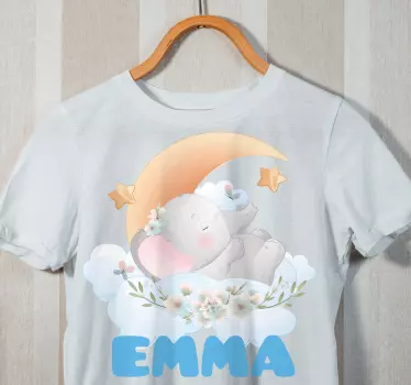 Body bebé Lindos animales elefante con nombre - TenVinilo