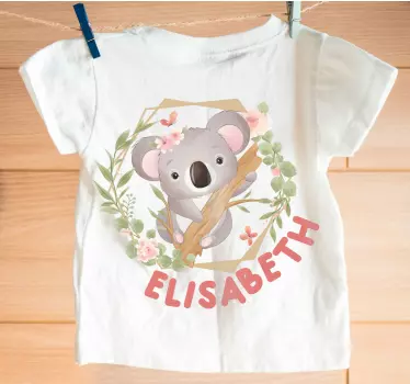 Body bebé Lindos animales koala con nombre - TenVinilo