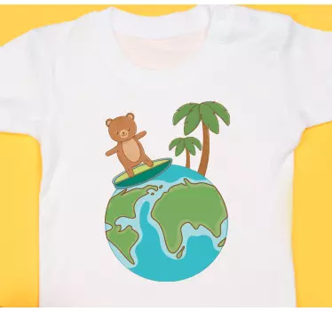 Body bebé Oso de peluche, globo, surf - TenVinilo