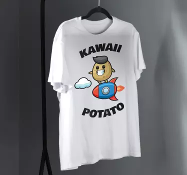 Camiseta bebé aventura de la patata kawaii - TenVinilo