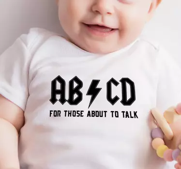 Camiseta bebé encanto del abecedario para niños - TenVinilo