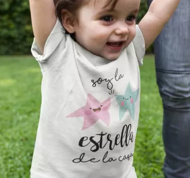 Body bebé soy la estrella de la casa - TenVinilo