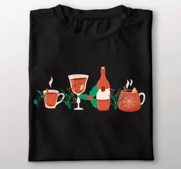 Camiseta día de la madre bebidas acogedoras de invierno - TenVinilo