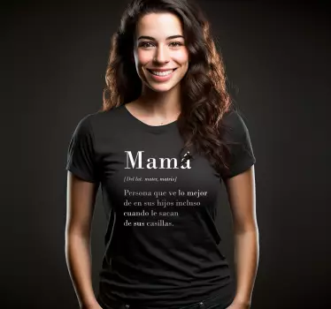 Camiseta Día de la Madre Definición de mamá - TenVinilo
