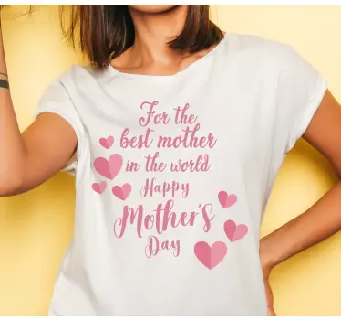 Camiseta día de la madre mensaje emotivo para mamá - TenVinilo