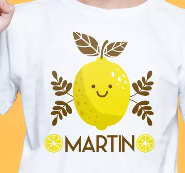 Camiseta infantil con nombre de limón - TenVinilo