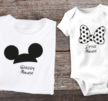 Camiseta mama e hija Familia mickey ratón - TenVinilo