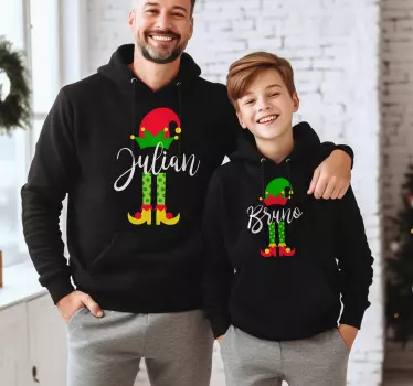Camiseta de navidad familia de elfos - TenVinilo