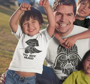 Camisetas para padres e hijos yo soy tu padre - TenVinilo