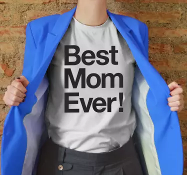 Camiseta para madres Camiseta la mejor madre del mundo - TenVinilo