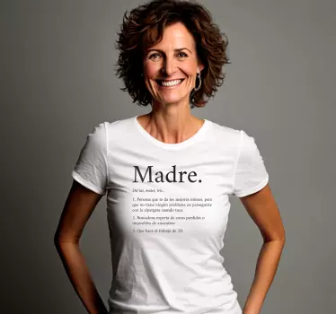 Camiseta para madres Definición de madre - TenVinilo