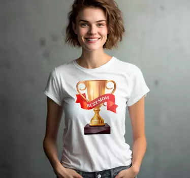 Camiseta para madres La mejor mamá - TenVinilo