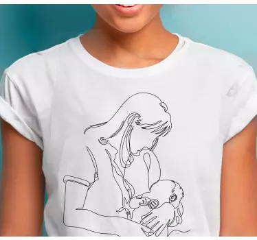 Camiseta para madres Madre delicada dibujada a mano - TenVinilo