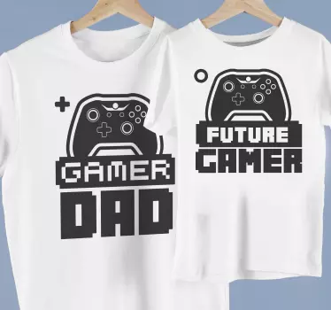 Camiseta para padres e hijos Papá e hijo jugadores - TenVinilo