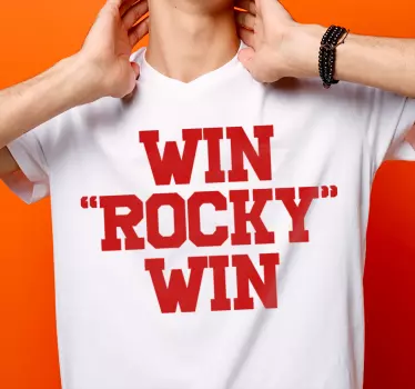 Camiseta "win rocky win" - TenVinilo