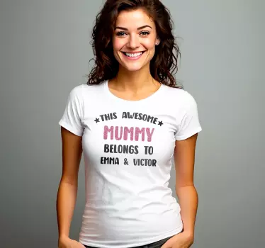 Camisetas con nombre Momia impresionante - TenVinilo