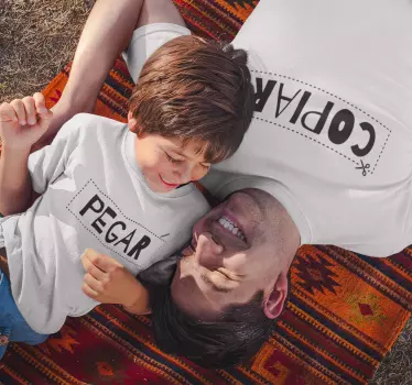 Camisetas iguales copiar y pegar - TenVinilo