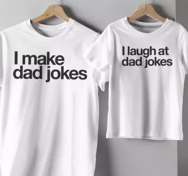 Camisetas padre e hijo combo de chistes de papá - TenVinilo