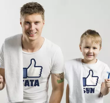 Camisetas padre e hijo como padre e hijo - TenVinilo
