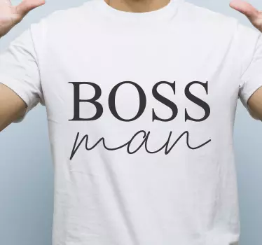 Camisetas padre e hijo declaración de jefe - TenVinilo