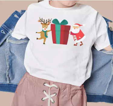 Camisetas padre e hijo regalo alegre de santa - TenVinilo
