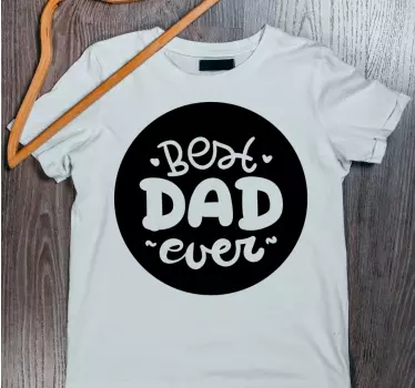 Camisetas para padres e hijos El mejor papá en la burbuja - TenVinilo