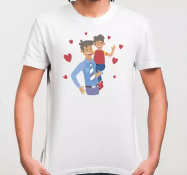 Camisetas para padres e hijos Lazo entre papá y sol - TenVinilo