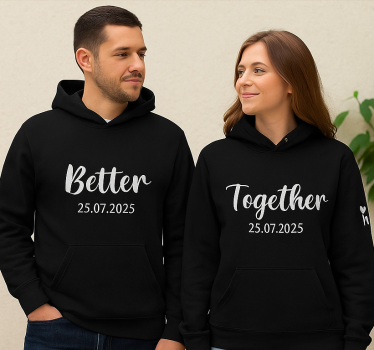Buzo mejor juntos cita personalizada - TenVinilo