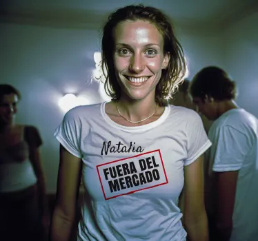 Camisetas con nombre fuera del mercado - TenVinilo