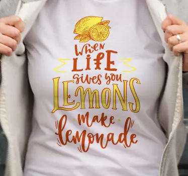 Remera la vida hace limones - TenVinilo