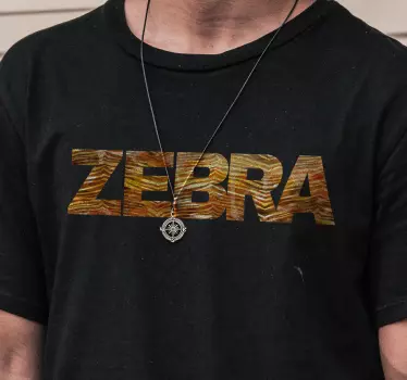 Remera patrón de cebra impactante - TenVinilo