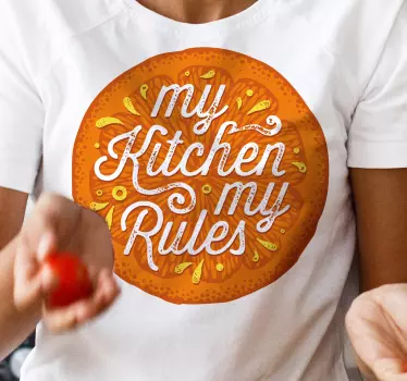 Remera reglas de la cocina - TenVinilo