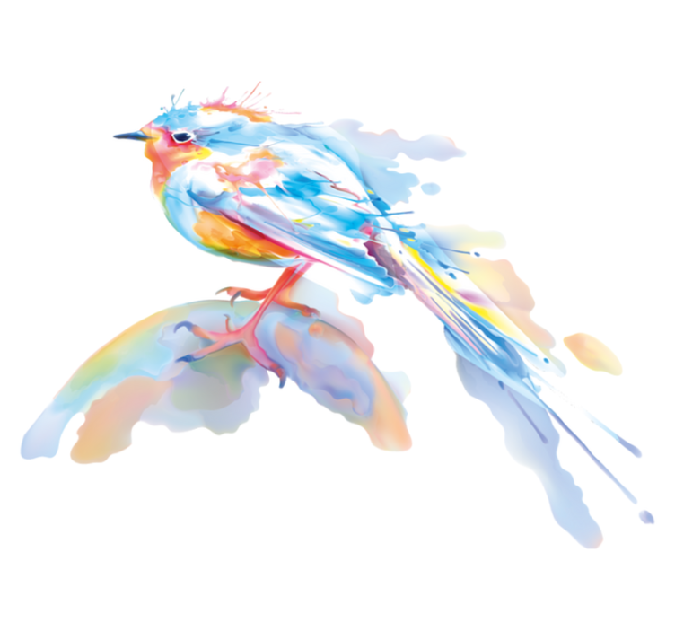 Aflombra vinílica animales salpicadura de aves - TenVinilo